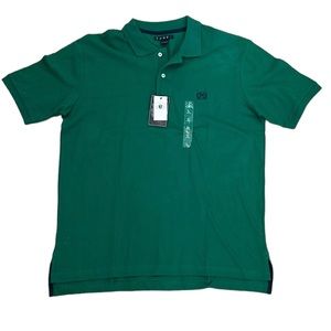NWT There 3 mens green polo in size L